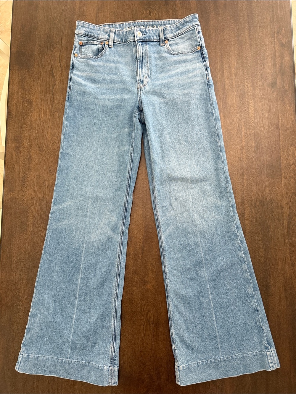 American Eagle High-Rise Flare Jeans 8 X-Long